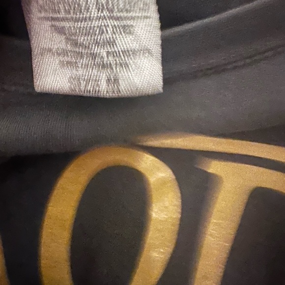 Aoii Comfort Colors Size Medium Alpha Omicron Pi Sweatshirt Gray With Gold Foil - Picture 4 of 9